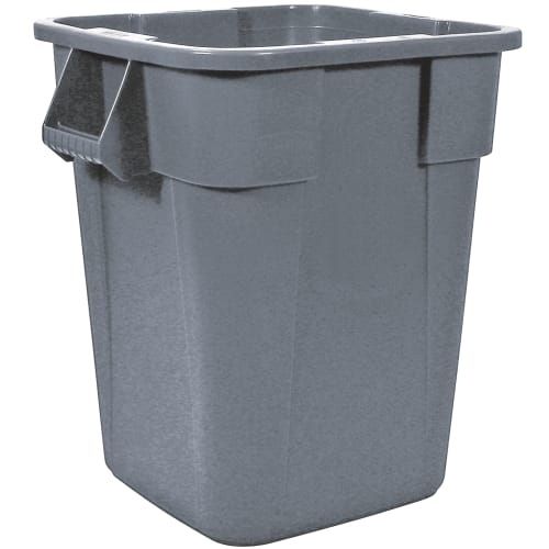 Rubbermaid Brute 40 Gallon Square Container, Gray